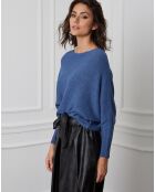 Pull en Cachemire mélangé Dragor indigo