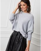 Pull en Cachemire mélangé Dragor gris clair