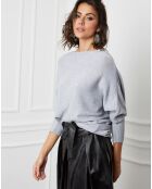 Pull en Cachemire mélangé Dragor gris clair