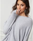 Pull en Cachemire mélangé Dragor gris clair