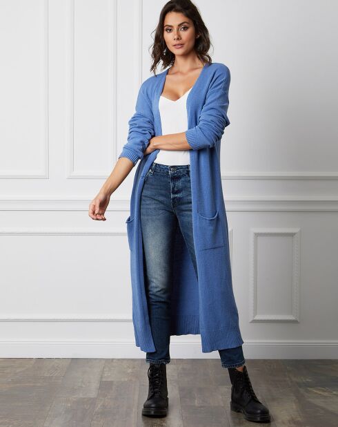 Gilet en Cachemire mélangé Balle indigo