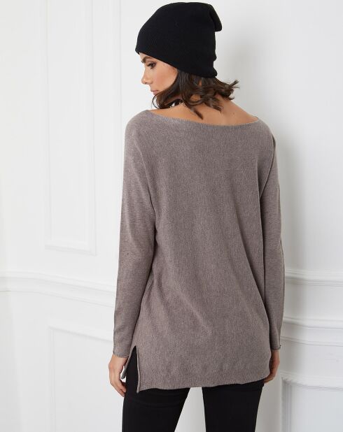 Pull en Cachemire mélangé Jelling taupe