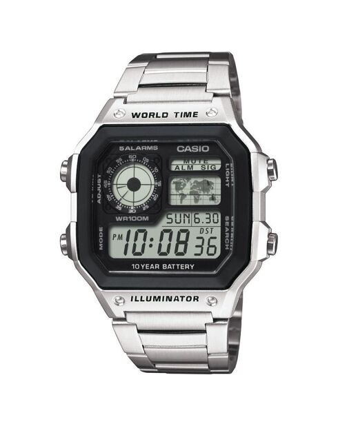 Montre Homme Collection en Acier inoxydable argentée