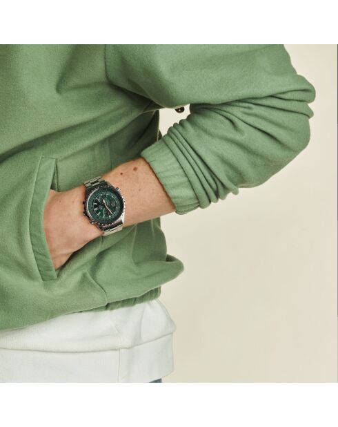 Montre Homme Edifice en Acier inoxydable argentée
