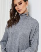 Grijze jurk van kasjmiermix Warren