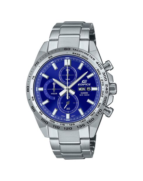 Montre Homme Edifice en Acier inoxydable argentée