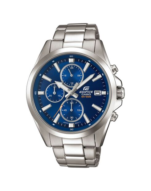 Montre Homme Edifice en Acier inoxydable argentée