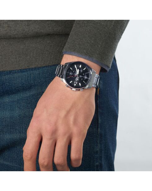 Montre Homme Edifice en Acier inoxydable argentée