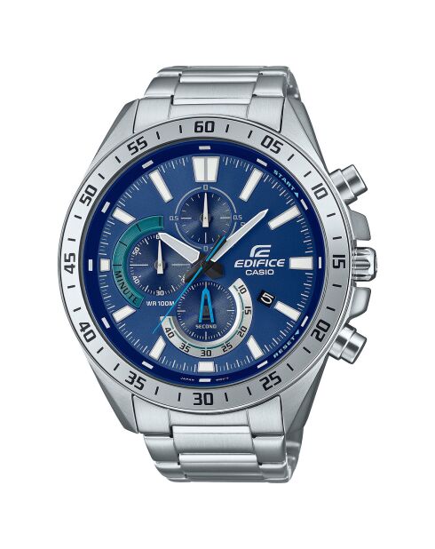 Montre Homme Edifice en Acier inoxydable argentée