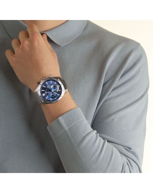 Montre Homme Edifice en Acier inoxydable argentée