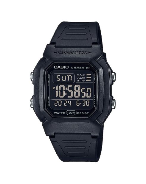 Montre Homme Collection en Résine noire
