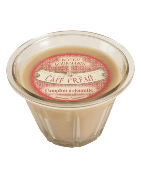 Bougie gourmande café crème - 1 mèche 45h