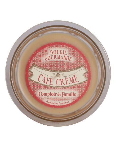 Bougie gourmande café crème - 1 mèche 45h