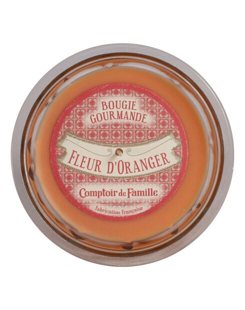 Bougie gourmande fleur d'oranger - 1 mèche 45h