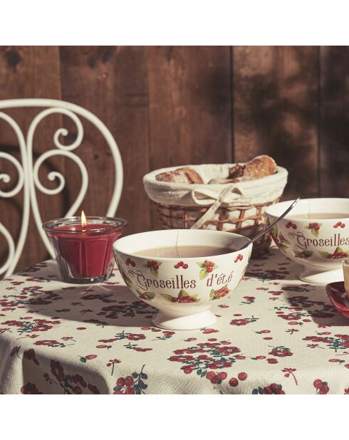 Bougie gourmande pêche vigne - 1 mèche 45h