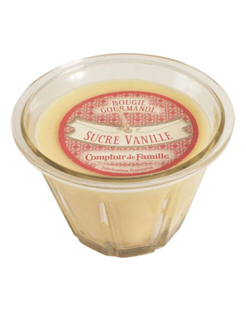 Bougie gourmande sucre vanille - 1 mèche 45h
