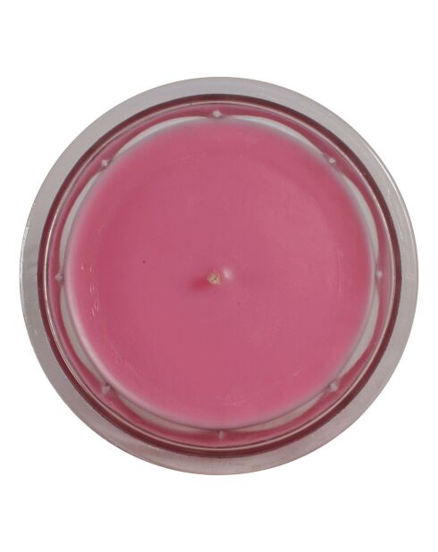 Bougie gourmande macaron framboise - 1 mèche 45h