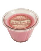 Bougie gourmande macaron framboise - 1 mèche 45h