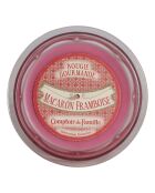 Bougie gourmande macaron framboise - 1 mèche 45h