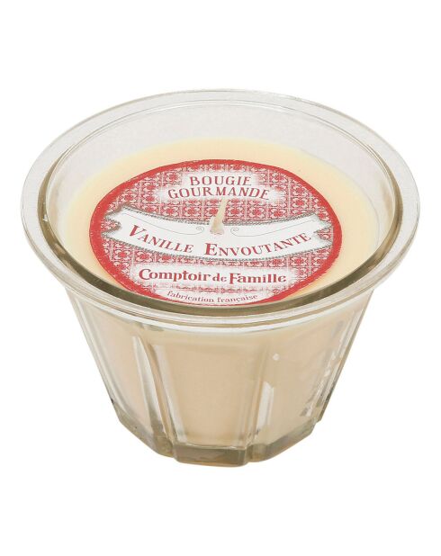 Bougie gourmande vanille - 1 mèche 45h