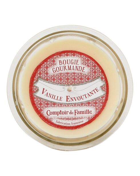 Bougie gourmande vanille - 1 mèche 45h