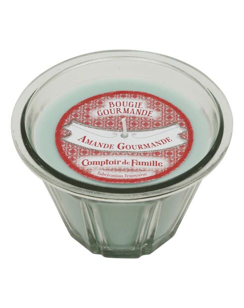 Bougie gourmande amande verte - 1 mèche 45h