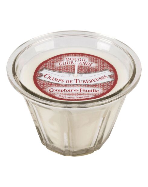 Bougie gourmande tubereuse - 1 mèche 45h