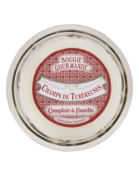 Bougie gourmande tubereuse - 1 mèche 45h