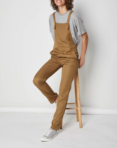 Kaki jumpsuit van Qama