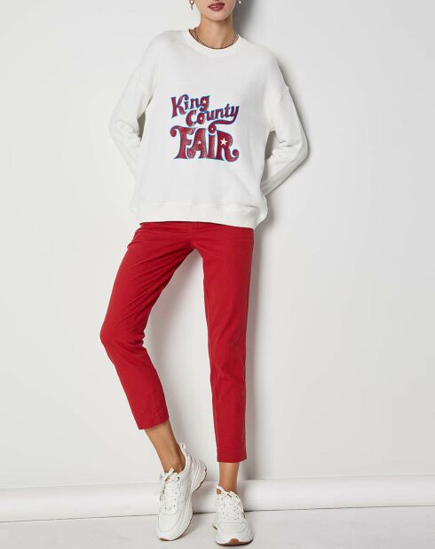 Pantalon Qipo rouge