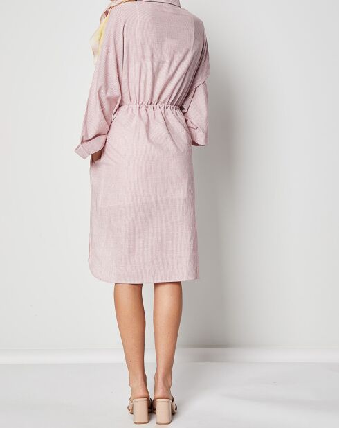 Rotes gestreiftes Kleid Sillon