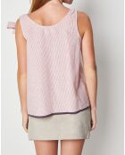 Top Skate rayures rouge