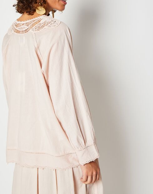 Blouse Vienne rose poudre