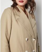 Manteau en Toile de coton Vignola beige