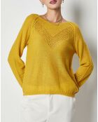 Pull en Mohair mélangé Vivaro safran