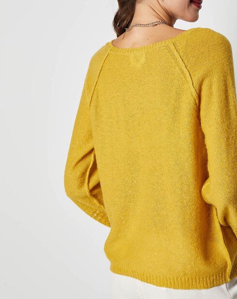 Pull en Mohair mélangé Vivaro safran