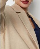 Manteau en Coton & Lin Bruegel beige