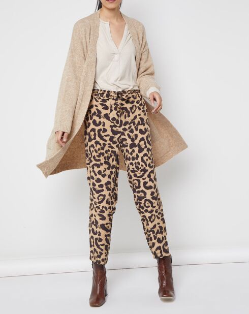 Weste aus Alpaka- und Wollmischung in Timor-Beige