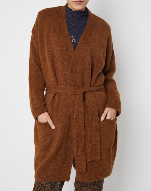 Weste Timor aus einer Mischung aus Haselnuss-Alpaka und Wolle