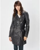 Trench en Cuir Abby noir