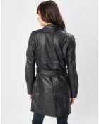 Trench en Cuir Abby noir