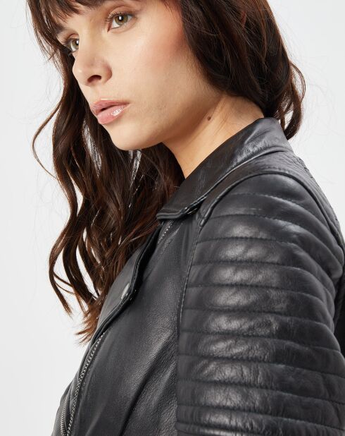 Trench en Cuir Abby noir