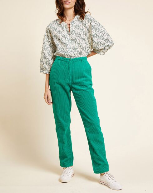 Chemise Magalianne vert anglais