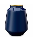 Vase métal bleu - 24x29x24 cm