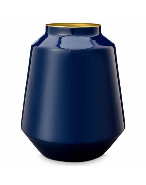 Vase métal bleu - 24x29x24 cm