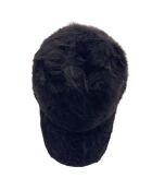 Casquette en Angora mélangé noire