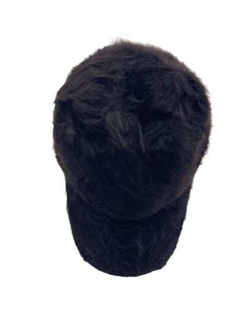 Casquette en Angora mélangé noire