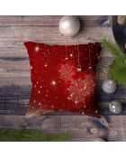 Veelkleurig decoratief kerstkussen - 43x43 cm