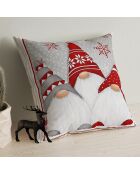 Mehrfarbiges dekoratives Weihnachtskissen - 43x43 cm