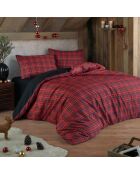 Parure housse de couette Iskoc rouge